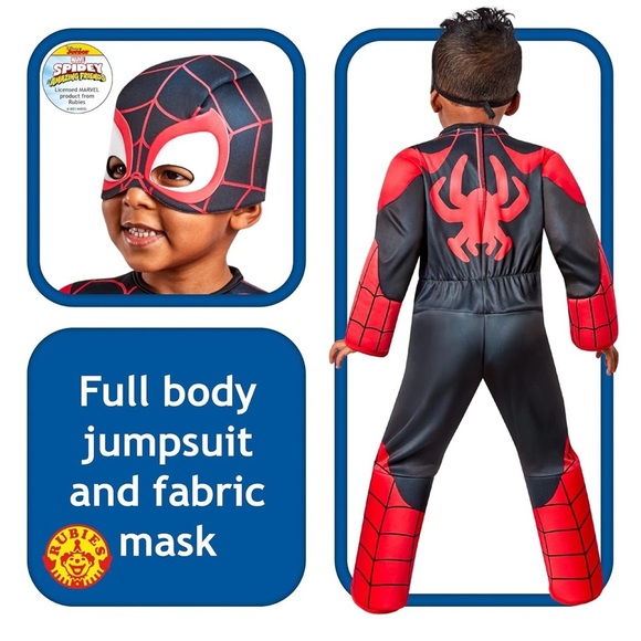 Rubie's Red and Black Spider Superhero Costume - Picture 1 of 11